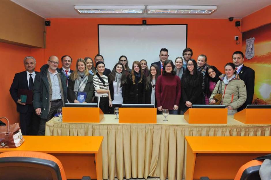 THE DIRECTOR OF POSTGRADUATE STUDIES AT UNIVERSITY OF LUGANO AND POSTGRADUATE STUDENT ON A WORKING VISIT AT UTMS