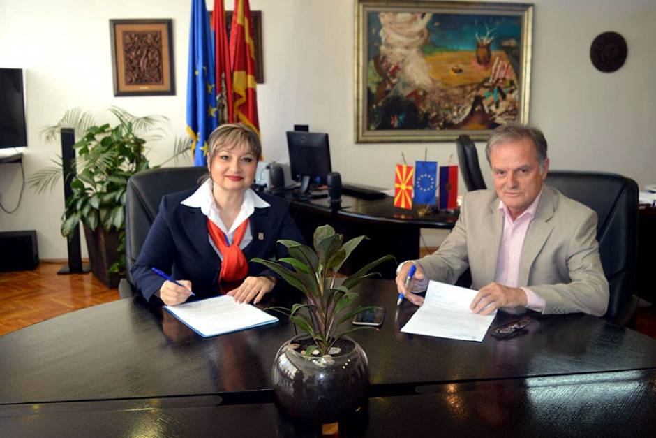 CONCLUDED AGREEMENT ON COOPERATION BETWEEN THE FACULTY OF HUMAN RESOURCES MANAGEMENT AND MUNICIPLAITY OF VELES