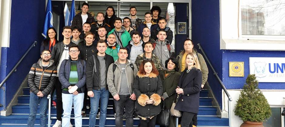 GRADUATES FROM THEHIGH SCHOOL "MIHAYLO PUPIN” IN SKOPJE VISIT UTMS
