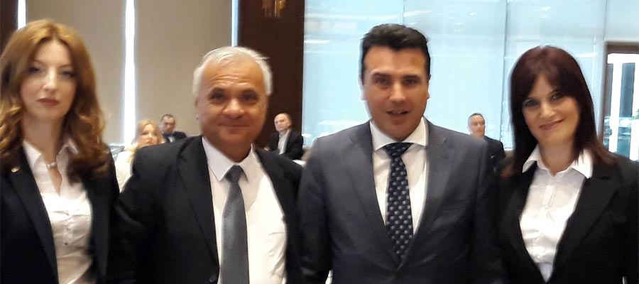 UTMS REPRESENTATIVES OF BUSINESS BREAKFAST WITH PRESIDENT OF THE GOVERNMENT OF THE REPUBLIC OF NORTH MACEDONIA