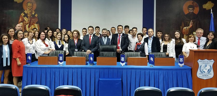 UTMS AND SUGS "LAZAR TANEV" - SKOPJE, JOINTLY CELEBRATE THE WORLD TOURISM DAY 