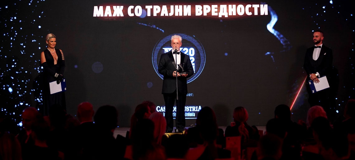 THE MAN OF ENDURANCE VALUES AWARD DESERVED IN THE HANDS OF RECTOR MILENKOVSKI