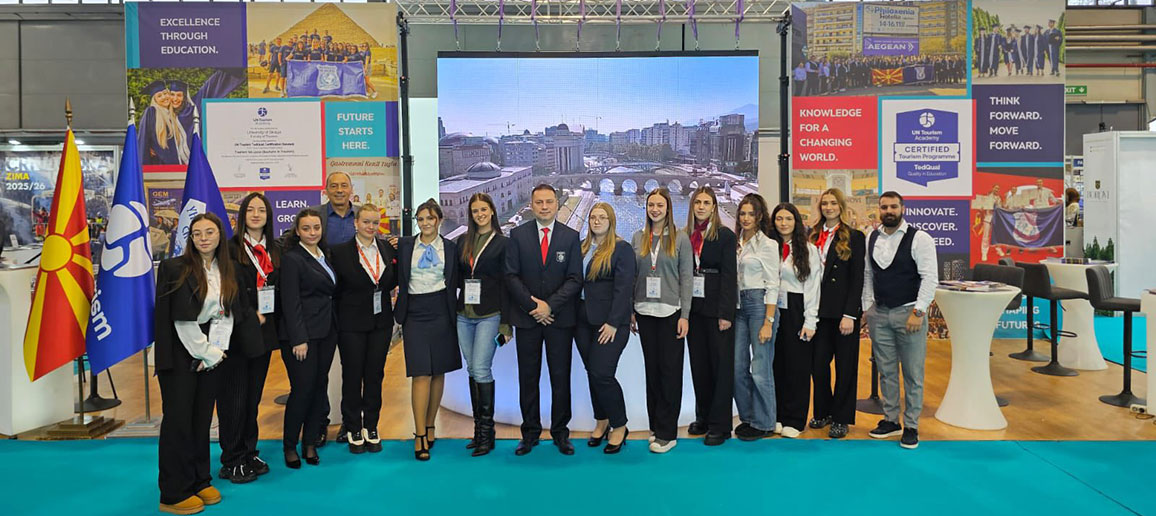 УНИВЕРЗИТЕТ СКОПЈЕ УЧЕСТВУВАШЕ НА 56. МЕЃУНАРОДЕН САЕМ ЗА ТУРИЗАМ ВО НОВИ САД